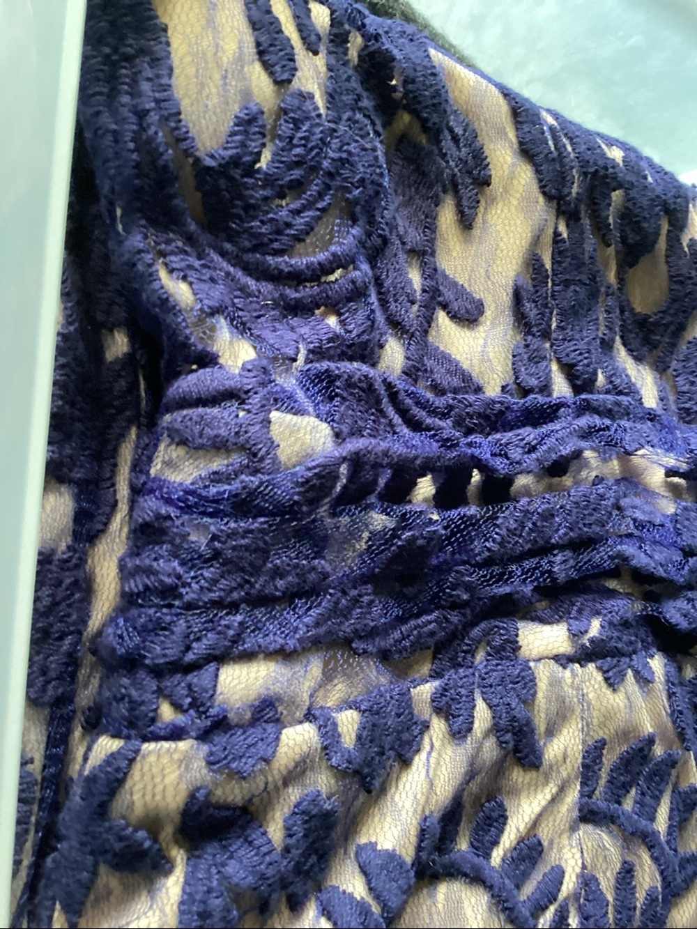 Simply Liliana Navy Lace Overlay Sleeveless Dress Size 14